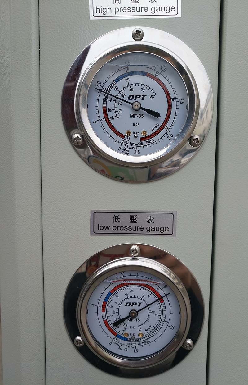 4匹风冷式油冷机高低压力表